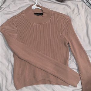 Kendall and Kylie tan turtle neck